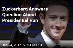 Zuckerberg for President? &#39;No&#39;