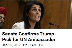 Senate Confirms Trump Pick for UN Ambassador