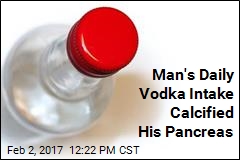 Man&#39;s Daily Vodka Intake Calcified His Pancreas
