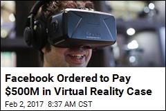 Facebook Loses $500M Virtual Reality Lawsuit