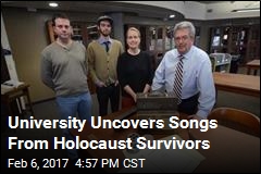 University Uncovers Songs From Holocaust Survivors