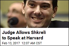 Shkreli Scheduled to Speak at Harvard