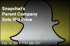 Snapchat&#39;s Parent Company Sets IPO Price