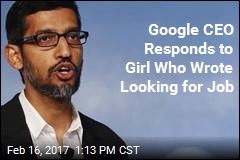Google CEO Responds to Girl Who Wrote Looking for Job