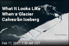 What It Looks Like When a Glacier Calves an Iceberg