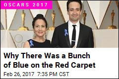 Why There Was a Bunch of Blue on the Red Carpet