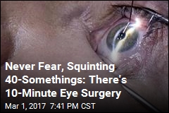 Never Fear, Squinting 40-Somethings: There&#39;s 10-Minute Eye Surgery