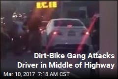 Dirt-Bike Gang Attacks Uber Driver on SF Highway