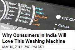 In India, New Washing Machine Features &#39;Curry&#39; Button