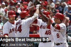 Angels Beat Indians 9-5