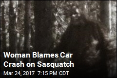 Woman Blames Car Crash on Bigfoot