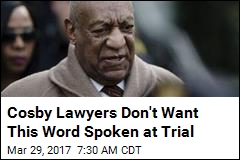 Cosby Lawyers Don&#39;t Want This Word Spoken at Trial