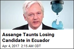 Assange Taunts Losing Candidate in Ecuador