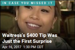 Waitress Gets $400 Tip, Then a Bigger Surprise