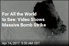 Pentagon Shares Video of Massive Bomb Strike