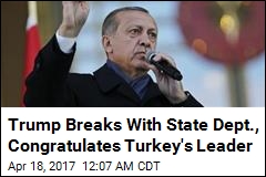 Trump Congratulates Erdogan on Disputed Win