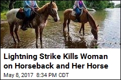 Horseback Rider, Horse Killed by Lightning in Colorado