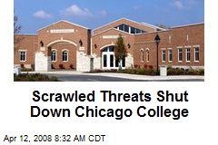 Scrawled Threats Shut Down Chicago College