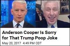 Anderson Cooper Is Sorry for That Trump Poop Joke