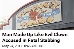 Freddy Krueger-Like &#39;Clown&#39; Held in Stabbing at Taco Joint