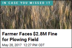 Farmer Faces $2.8M Fine for Plowing Field