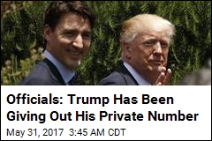 Trump Has Been Giving Other Leaders His Cellphone Number