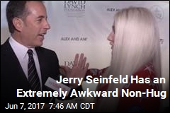 Jerry Seinfeld Has an Extremely Awkward Non-Hug