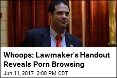 Whoops: Lawmaker&#39;s Handout Reveals Porn Browsing