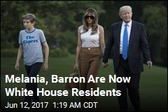 Melania, Barron Move Into White House