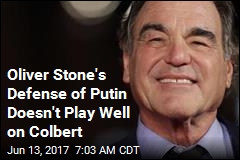 Colbert Grills Oliver Stone Over Putin Interview