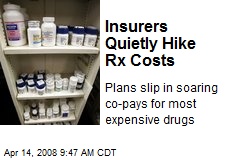 Insurers Quietly Hike Rx Costs
