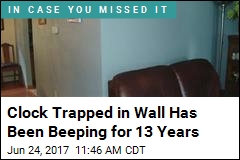 Clock Trapped in Wall Has Been Beeping for 13 Years