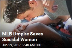 MLB Umpire Saves Suicidal Woman