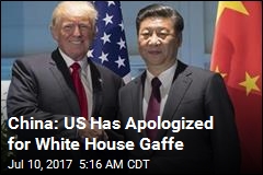 China: US Has Apologized for Name Gaffe