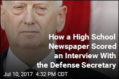 How a High School Newspaper Scored an Interview With the Defense Secretary