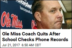 Ole Miss Coach Quits Over Call to Escort Service