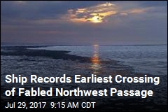 Ship Records Earliest Crossing of Fabled Northwest Passage