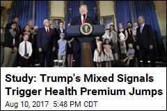 Study: Tump&#39;s Mixed Signals Trigger Health Premium Jumps