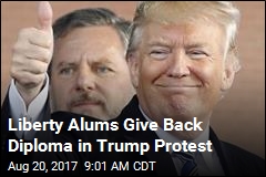 Liberty Alums Give Back Diploma in Trump Protest