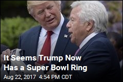 Patriots Gave Trump a Super Bowl Ring