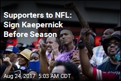 Thousands Rally for Kaepernick at NFL HQ