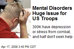 Mental Disorders Huge Issue for US Troops