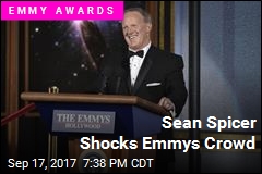 Sean Spicer Shocks Emmys Crowd