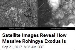 Satellite Photos Show Huge Rohingya Refugee Camps