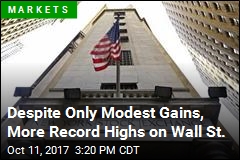 Modest Gains for Stocks Set More Records