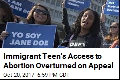 Appeals Court Stops Immigrant Teen From Getting Abortion