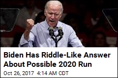 Biden Has Riddle-Like Answer About Possible 2020 Run