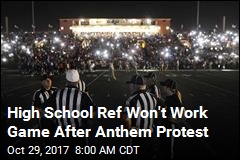 High School Ref Walks Away After Anthem Protests