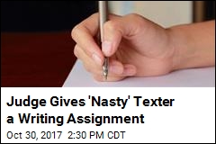 Judge to &#39;Nasty&#39; Texter: Write 144 Nice Things About Your Ex
