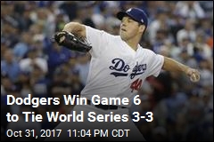 Dodgers Win Game 6 to Tie World Series 3-3